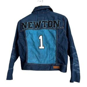 abercrombie and fitch newton # 1 custom Denim trucker jacket Size large